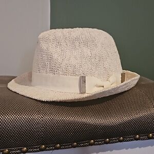 White Fedora hat
